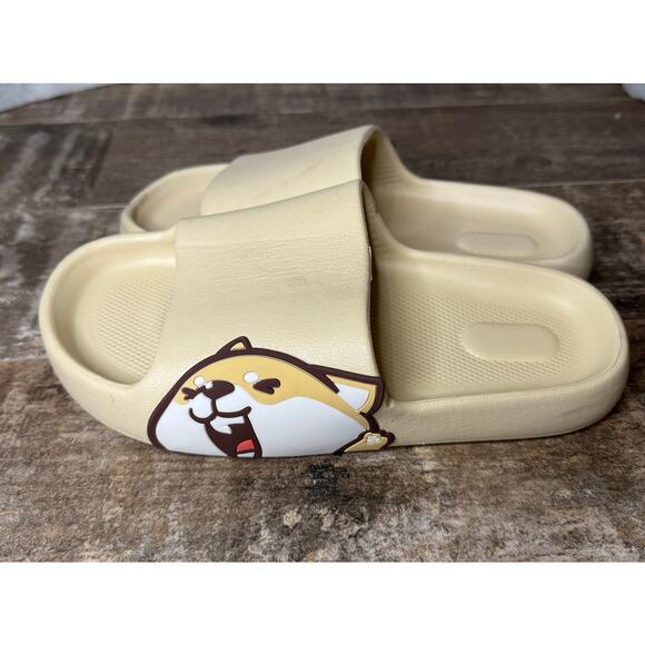 Shiba Inu Pillow Slides.  Size 39 Size 40 EU.  Women's 9, Men's 7. - Picture 2 of 7